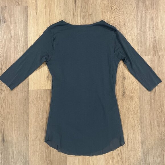 Weston Anthopologie Grey Long Sleeve Blouse Top Size Medium - Picture 9 of 9